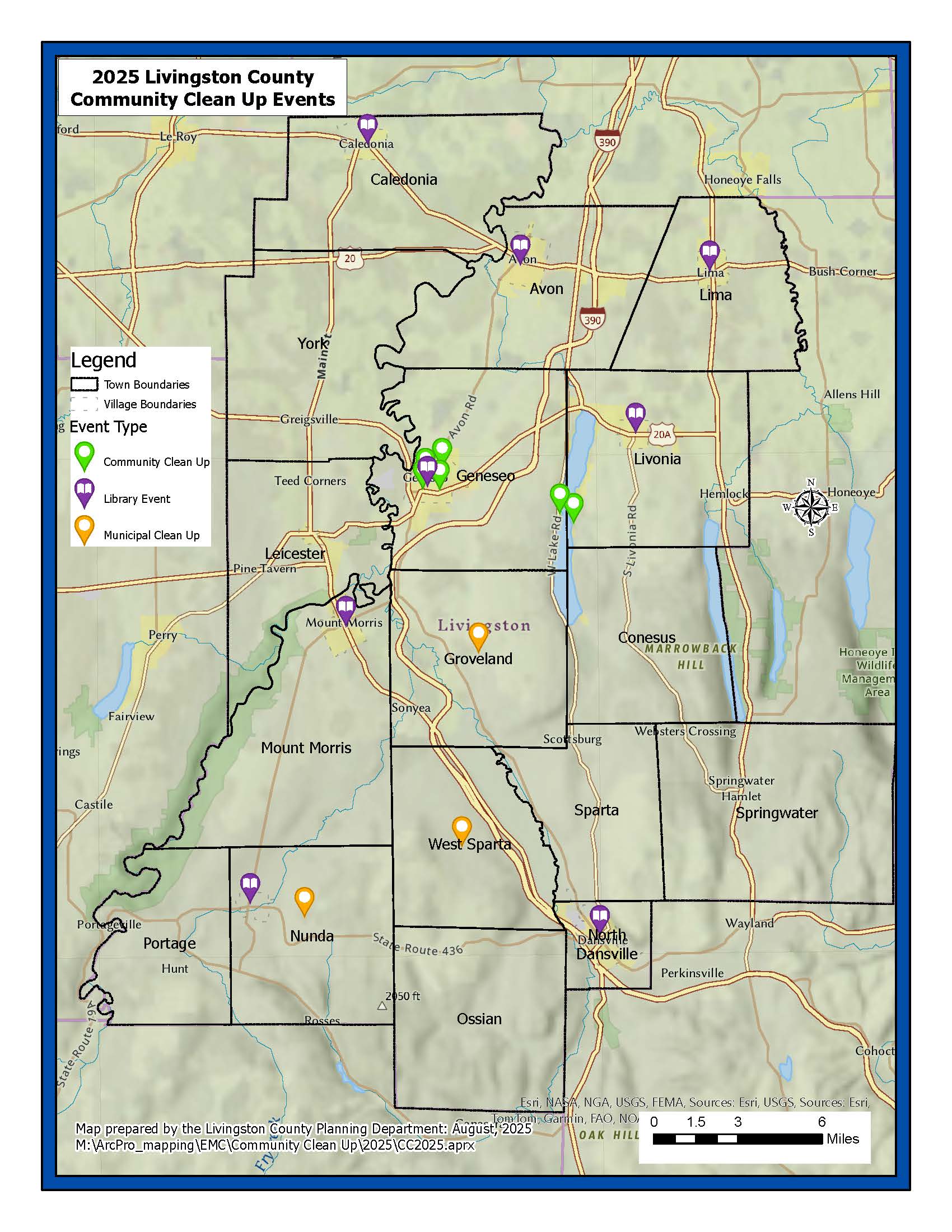 Community Clean up Map 2025