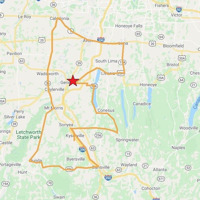 county car cruise map